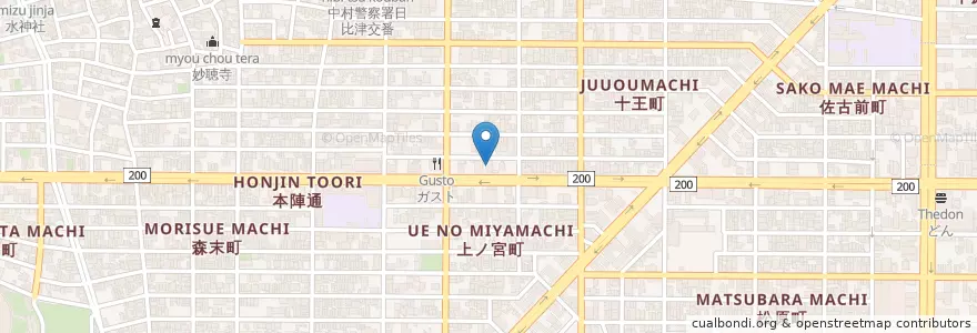 Mapa de ubicacion de 第三銀行 en 일본, 아이치현, 나고야 시, 中村区.