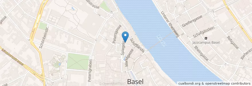 Mapa de ubicacion de UB Medizin en سوئیس, Basel-Stadt, Basel.