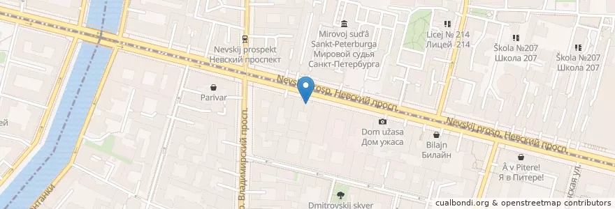 Mapa de ubicacion de Тарелка en Rusia, Северо-Западный Федеральный Округ, Óblast De Leningrado, San Petersburgo, Центральный Район.