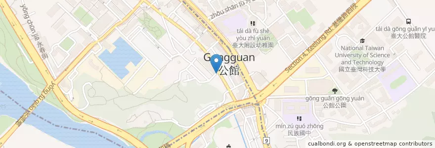 Mapa de ubicacion de 小飯館兒 en 台湾, 新北市, 台北市.