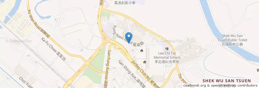 Mapa de ubicacion de 翠麗花園 Tsui Lai Garden en 중국, 홍콩, 광둥성, 신제, 北區 North District.