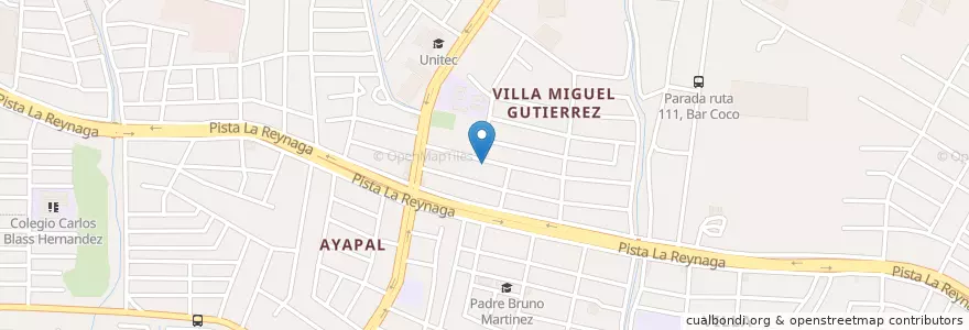 Mapa de ubicacion de Santana en ニカラグア, マナグア県, Managua (Municipio).