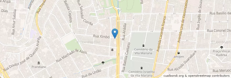 Mapa de ubicacion de Carrieri Pizza Pub en 브라질, 남동지방, 상파울루, Região Geográfica Intermediária De São Paulo, Região Metropolitana De São Paulo, Região Imediata De São Paulo, 상파울루.