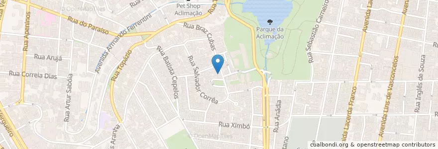 Mapa de ubicacion de Espetinhos Aclimação en Brezilya, Güneydoğu Bölgesi, Сан Паулу, Região Geográfica Intermediária De São Paulo, Região Metropolitana De São Paulo, Região Imediata De São Paulo, Сан Паулу.