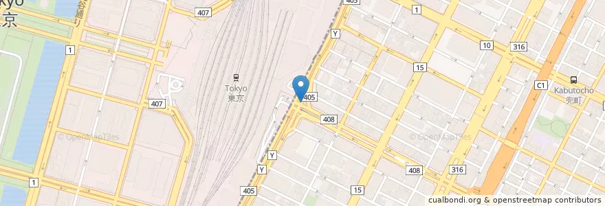 Mapa de ubicacion de みずほ銀行 en 日本, 東京都, 千代田区, 中央区.