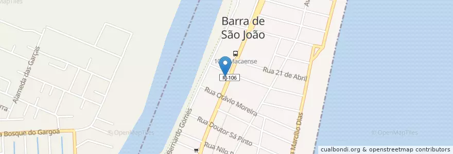Mapa de ubicacion de Itaú en ブラジル, 南東部地域, リオ デ ジャネイロ, Região Geográfica Intermediária De Macaé-Rio Das Ostras-Cabo Frio, Região Geográfica Imediata De Macaé-Rio Das Ostras, Casimiro De Abreu.