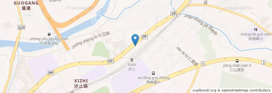 Mapa de ubicacion de 永豐商業銀行 en تايوان, تايبيه الجديدة, 汐止區.