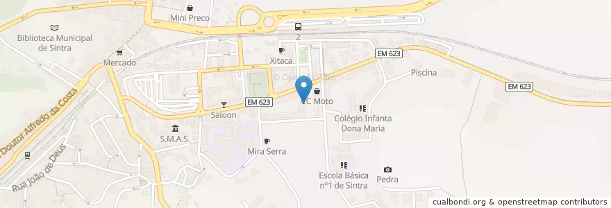 Mapa de ubicacion de Rubisa en Portugal, Aire Métropolitaine De Lisbonne, Lisbonne, Grande Lisboa, Sintra, Sintra.