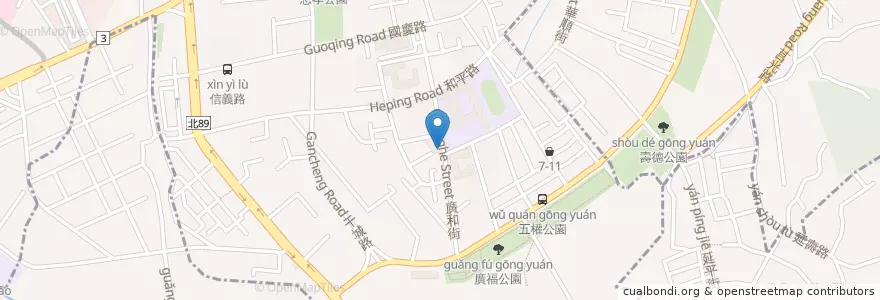 Mapa de ubicacion de 兒林小兒科 en Taiwan, Nuova Taipei, Distretto Di Tucheng, Distretto Di Banqiao.