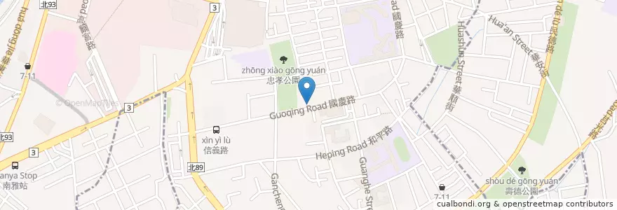 Mapa de ubicacion de 狀元麵館 en تایوان, 新北市, 板橋區.