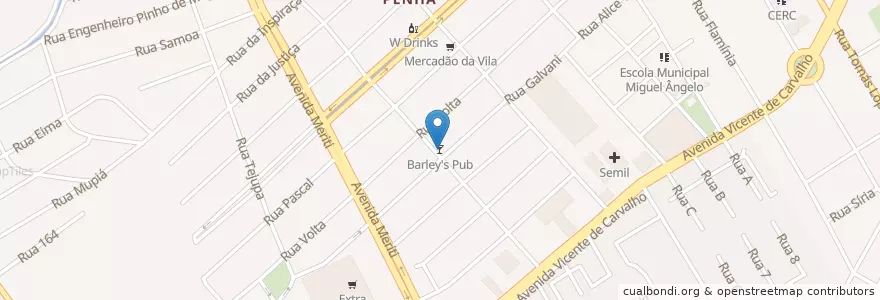 Mapa de ubicacion de Sir. Walter Pub en Brasil, Região Sudeste, Rio De Janeiro, Região Geográfica Imediata Do Rio De Janeiro, Região Metropolitana Do Rio De Janeiro, Região Geográfica Intermediária Do Rio De Janeiro, Rio De Janeiro.