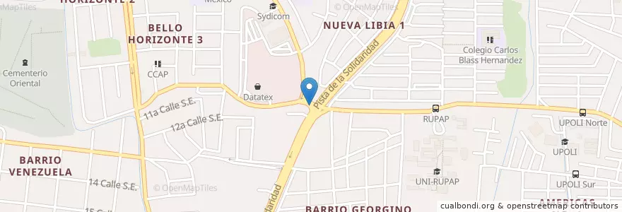 Mapa de ubicacion de Campo Fresh en Nicarágua, Departamento De Managua, Managua (Municipio).