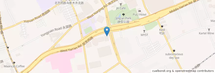 Mapa de ubicacion de HSBC en Cina, Shanghai.