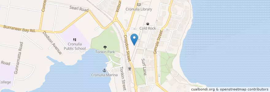 Mapa de ubicacion de Inc en オーストラリア, ニューサウスウェールズ, Sutherland Shire Council, Sydney.
