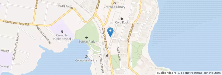 Mapa de ubicacion de Montien Tong en Australia, Nueva Gales Del Sur, Sutherland Shire Council, Sydney.