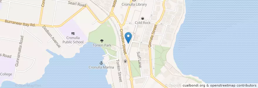 Mapa de ubicacion de The Best Noodle Inn en Australien, Neusüdwales, Sutherland Shire Council, Sydney.