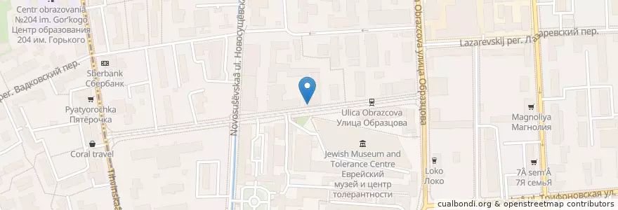 Mapa de ubicacion de Транскапиталбанк en Russia, Distretto Federale Centrale, Москва, Район Марьина Роща.