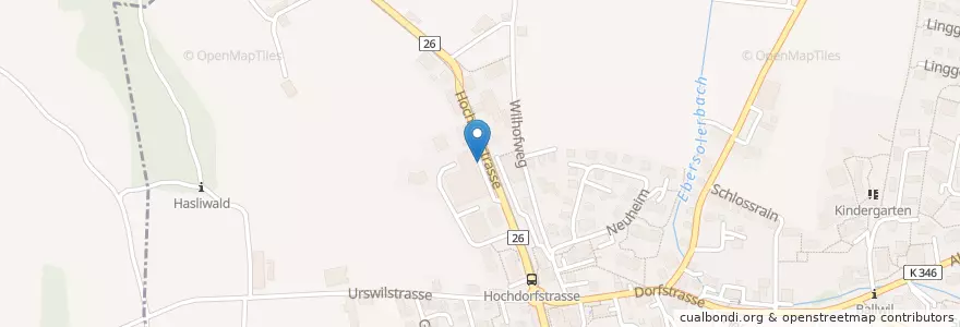 Mapa de ubicacion de Agrola Ballwil en Suisse, Lucerne, Ballwil.