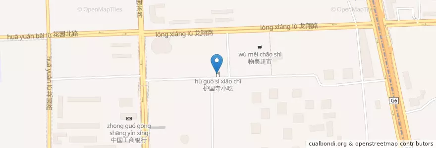 Mapa de ubicacion de 护国寺小吃 en الصين, بكين, خبي, 海淀区.