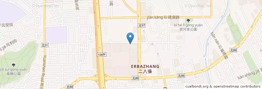 Mapa de ubicacion de 星巴克 en Taiwan, Nuova Taipei, Džonghė.