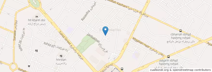Mapa de ubicacion de ۱۲ امامی‌ها en イラン, ラザヴィー・ホラーサーン, شهرستان مشهد, مشهد, بخش مرکزی شهرستان مشهد.