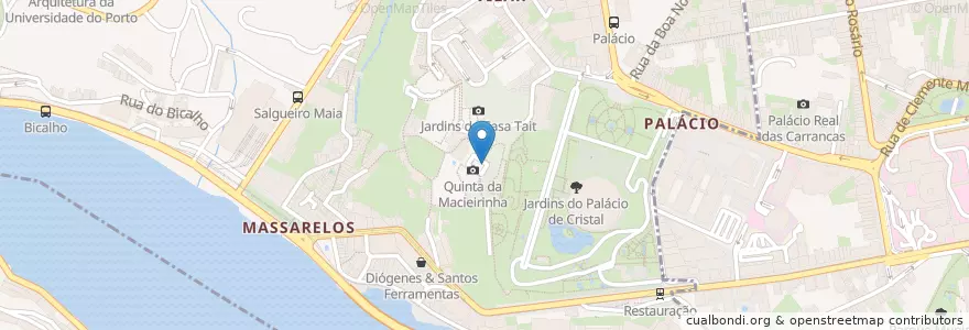 Mapa de ubicacion de M. Romântico en Portugal, Norte, Área Metropolitana Do Porto, Porto, Porto, Lordelo Do Ouro E Massarelos.
