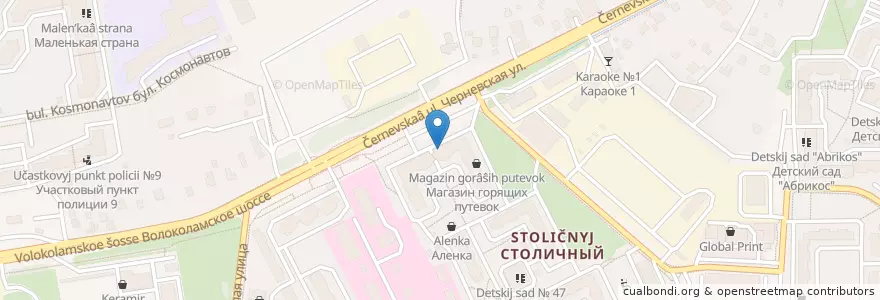 Mapa de ubicacion de Госфарма en Rusia, Центральный Федеральный Округ, Московская Область, Городской Округ Красногорск.