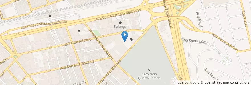 Mapa de ubicacion de Sesc Belenzinho en Brezilya, Güneydoğu Bölgesi, Сан Паулу, Região Geográfica Intermediária De São Paulo, Região Metropolitana De São Paulo, Região Imediata De São Paulo, Сан Паулу.