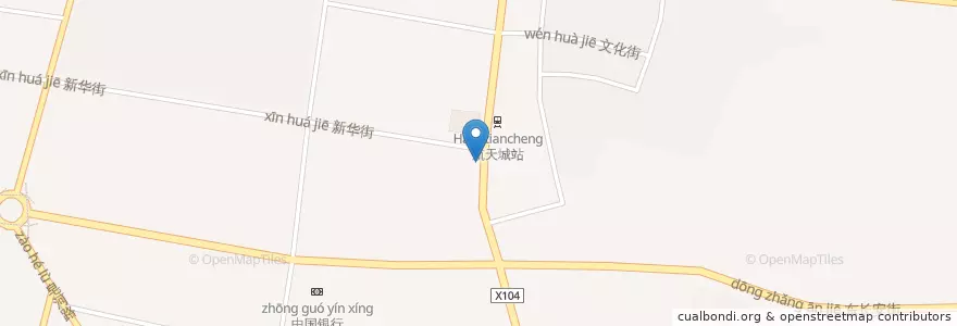 Mapa de ubicacion de 工商银行 en China, Xianxim, 西安市, 长安区 (Chang'an).