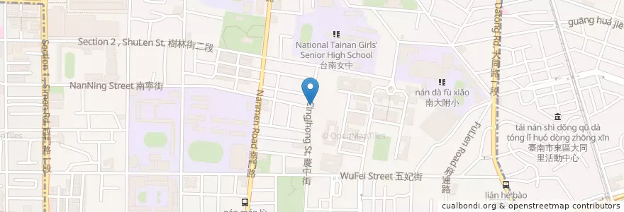 Mapa de ubicacion de EVA伊娃日式泡芙專賣店 en Taiwan, Tainan, 中西區.