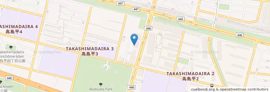 Mapa de ubicacion de 高島平児童館 en Japon, Tokyo, 板橋区.