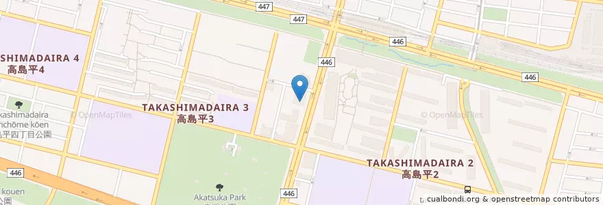 Mapa de ubicacion de 高島平地域センター en Japan, Tokio, 板橋区.