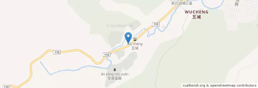 Mapa de ubicacion de 中油加油站 en تايوان, تايبيه الجديدة, 新店區.