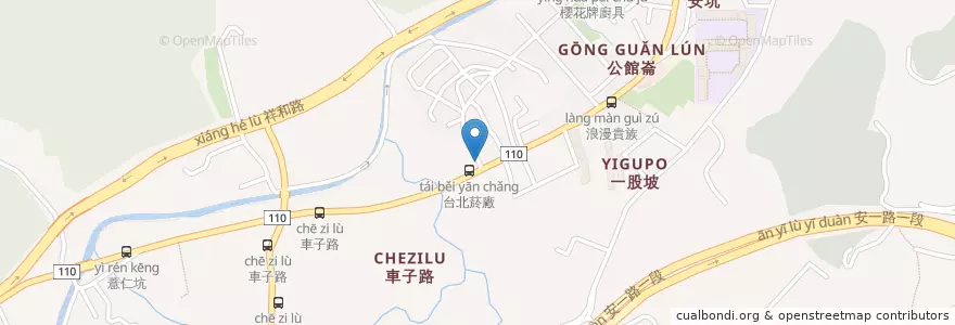 Mapa de ubicacion de 85度C咖啡蛋糕 en تايوان, تايبيه الجديدة, 新店區.