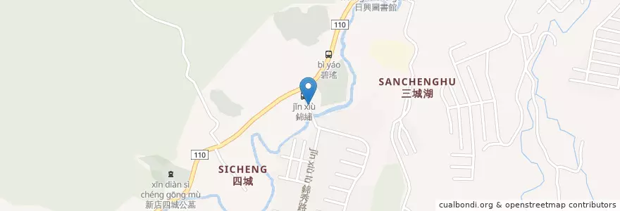 Mapa de ubicacion de 五城郵局 en 타이완, 신베이 시, 신뎬 구.