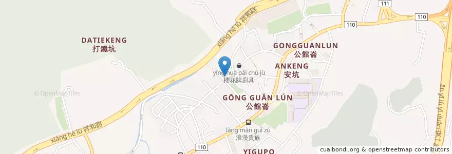 Mapa de ubicacion de 大昌證券公司 en Taiwan, Nuova Taipei, Distretto Di Xindian.