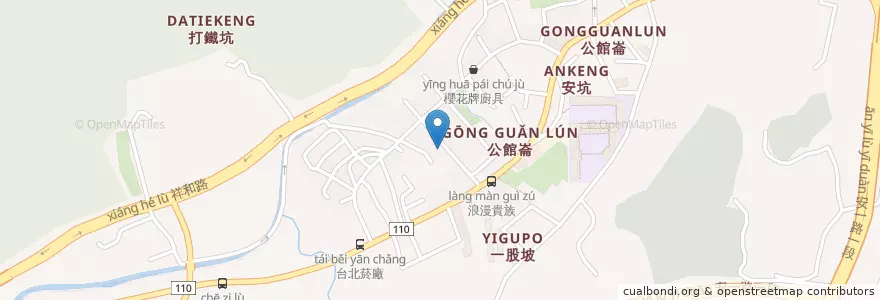 Mapa de ubicacion de 陳記越南小館 en Taiwan, Nuova Taipei, Distretto Di Xindian.