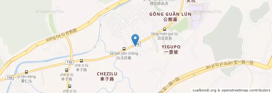 Mapa de ubicacion de 安心牙醫診所 en Taiwan, Neu-Taipeh, Xindian.