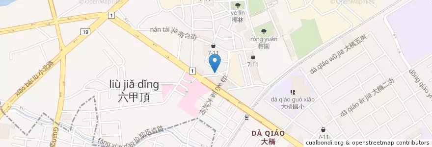Mapa de ubicacion de 維奇媽媽 en 臺灣, 臺南市, 永康區.