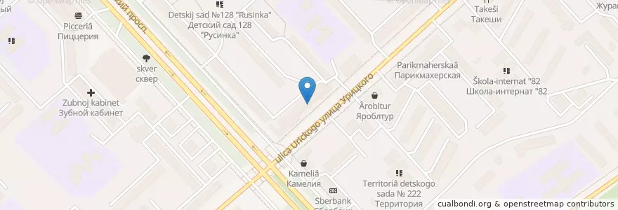 Mapa de ubicacion de Столички en Russia, Distretto Federale Centrale, Oblast' Di Jaroslavl', Ярославский Район, Городской Округ Ярославль.