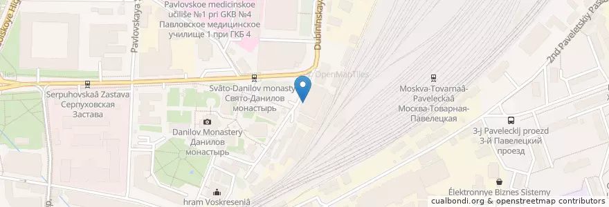 Mapa de ubicacion de У родника en Rússia, Distrito Federal Central, Москва, Южный Административный Округ, Даниловский Район.