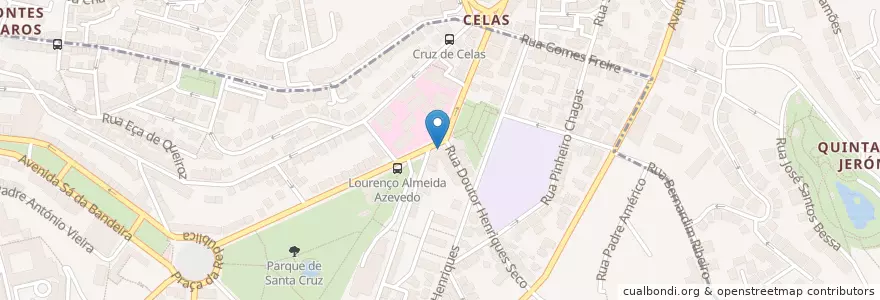 Mapa de ubicacion de Café Atenas en Portekiz, Centro, Baixo Mondego, Coimbra, Coimbra.