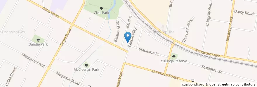Mapa de ubicacion de Coffee Shack en Australia, New South Wales, Sydney, Cumberland City Council.