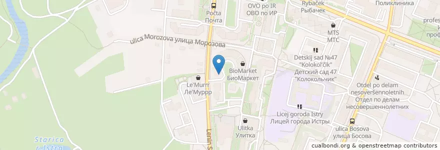 Mapa de ubicacion de Белый Лис en 俄罗斯/俄羅斯, Центральный Федеральный Округ, 莫斯科州, Городской Округ Истра.