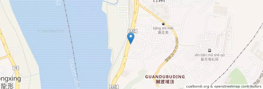 Mapa de ubicacion de PIZZA HUT必勝客 en Тайвань, Новый Тайбэй, 淡水區.