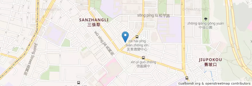 Mapa de ubicacion de 國禎牙醫 en Taiwan, 新北市, Taipé, 信義區.