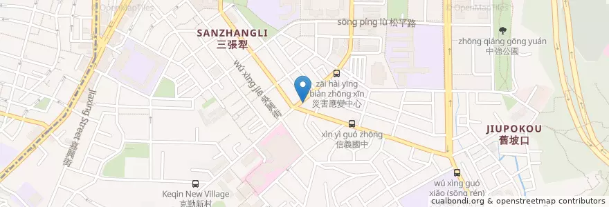 Mapa de ubicacion de 廣華中醫診所 en 臺灣, 新北市, 臺北市, 信義區.