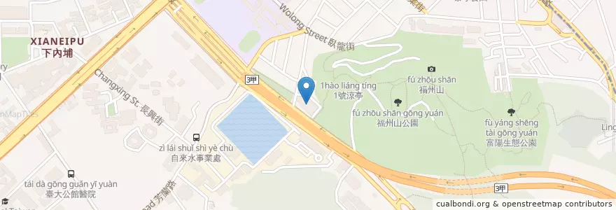 Mapa de ubicacion de 大安分館 en Taiwan, Nuova Taipei, Taipei, 大安區.