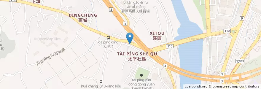 Mapa de ubicacion de FORMOSA加油站 en Taiwán, Nuevo Taipéi, 新店區.