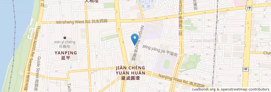 Mapa de ubicacion de 帝一火鍋 en 臺灣, 新北市, 臺北市, 大同區.